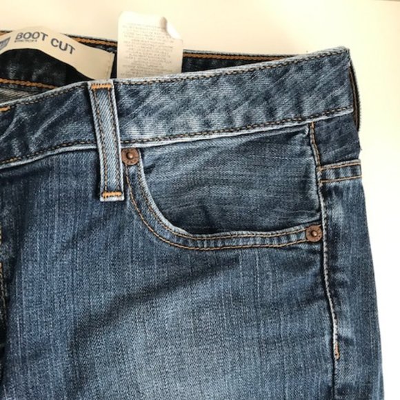 Gap Distressed Boot Cut Stretch Jeans - size 10 - Picture 7 of 8